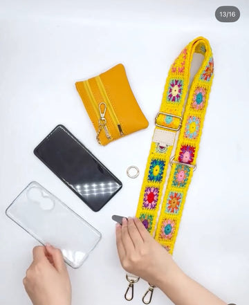 Phone Embroided Lanyard